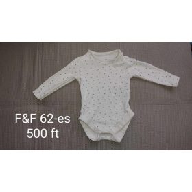 F&F apró mintás hosszú ujjú body (62-es méret)