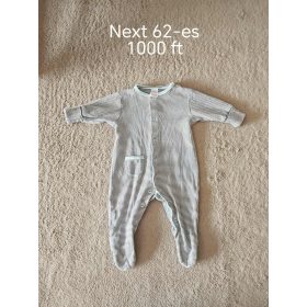   Next szürke-fehér csíkos kisfiú rugdalózó (62-es méret)