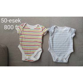 Csíkos Rövid Ujjú Baba Body Szett (50-es méret)