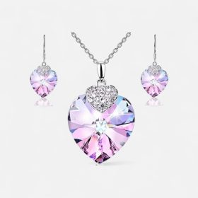   Swarovski Kristályos Szív Ékszer Szett – Elegancia és Csillogás