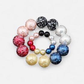   Színpompás Harmónia: Mintás és Selyemfényű Gyöngy Fülbevaló Kollekció