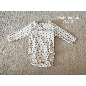   Pöttyös H&M Hosszú Ujjú Átlapolós Body – Puha és kényelmes