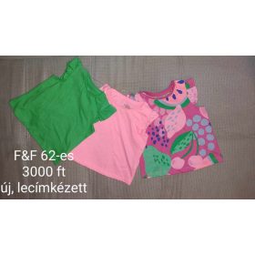 F&F 3 darabos Nyári Felső Csomag – 62-es méret