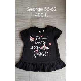   George "Cute and Cuddly" Feliratos Felső – 56-62-es méret