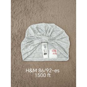 H&M szürke melírozott turbán sapka – 86/92-es méret