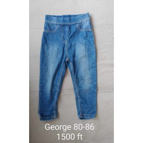 George középkék rugalmas jeggings – 80-86-os méret