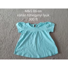 M&S Világoskék Kislány Póló – 86-os méret