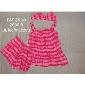 F&F 3 részes pink nyári szett – 86-os méret