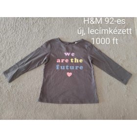   H&M „We Are The Future” Hosszú Ujjú Felső – 92-es méret