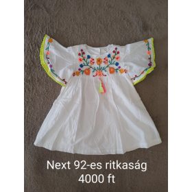   Next Hímzett Kislány Ruha (92-es méret) – Egy Igazi Ritkaság