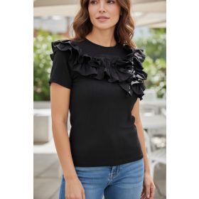 Fodros Női Póló – Romantikus Elegancia a Mindennapokban