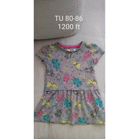 TU Színes Cicás Pamutruha – 80-86-os méret
