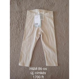 H&M Prémium Krémfehér Baba Leggings – 86-os méret