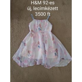   H&M "Jégvarázs" Elsa Mintás Alkalmi Ruha (92-es méret)