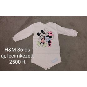   H&M Mickey és Minnie Egér Mintás Kislány Szett (86-os méret)