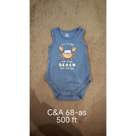 C&A 68-as Ujjatlan Baba Body – Vidám Rákos Mintával