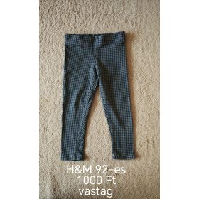 H&M Kockás Vastag Leggings – 92-es méret