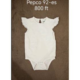 Pepco Hímzett Vállú Fehér Body – 92-es méret