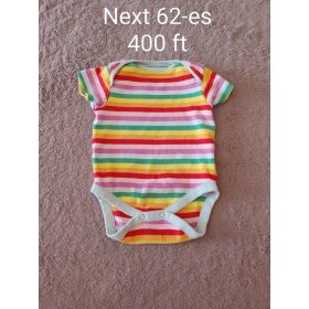   Next színes szivárványcsíkos rövid ujjú body – Vidám és minőségi babaruha