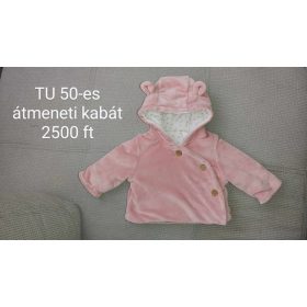   TU rózsaszín kapucnis átmeneti kabát – Minőségi babaruha a hűvösebb napokra