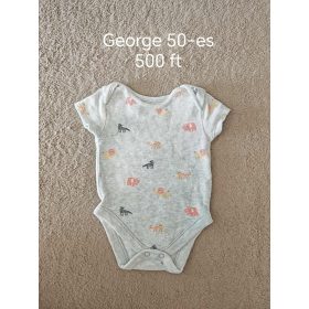   George szafari állatmintás rövid ujjú body – 50-es méret