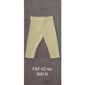 F&F pasztellsárga pamut nadrág – 62-es méret