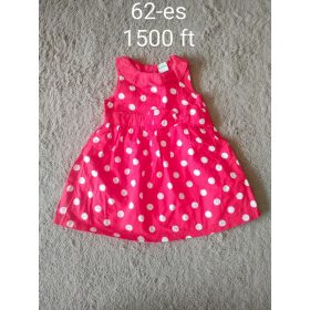 Piros pöttyös masnis kislány ruha – 62-es méret
