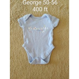   George "Beautiful Flower" világoskék rövid ujjú body – 50-56-os méret