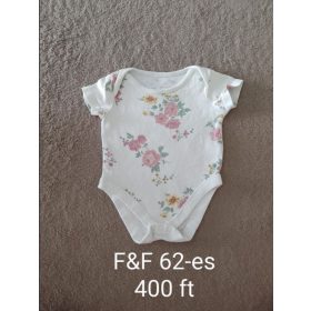 F&F Virágmintás Rövid Ujjú Body – 62-es méret