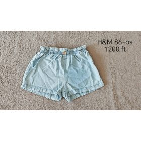 H&M Világoskék Lyocell Rövidnadrág – 86-os méret
