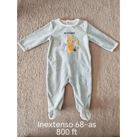   Inextenso 68-as Hosszú Ujjú Baba Rugdalózó – „Wild Baby” Rókás Mintával