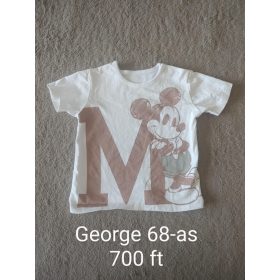 Disney Mickey Egeres Rövid Ujjú Babapóló - George 68