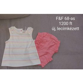   F&F 68-as csíkos nyári szett – Új és minőségi babaruha