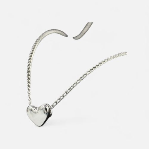 Szív Medálos Nyaklánc – Elegancia Ezüst és Arany  Kivitelben