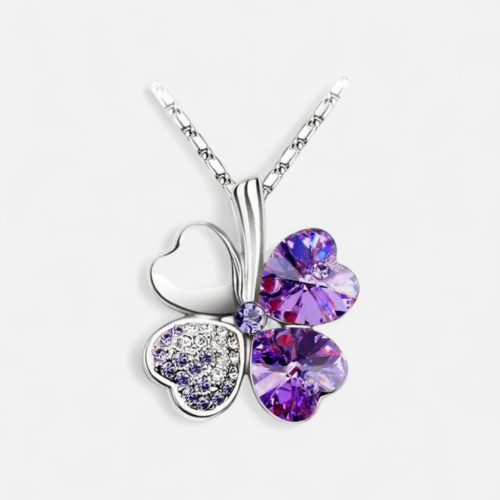 Szerencsehozó Négylevelű Lóhere Nyaklánc – Szikrázó Színekben