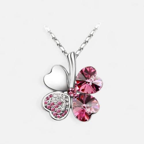 Szerencsehozó Négylevelű Lóhere Nyaklánc – Szikrázó Színekben