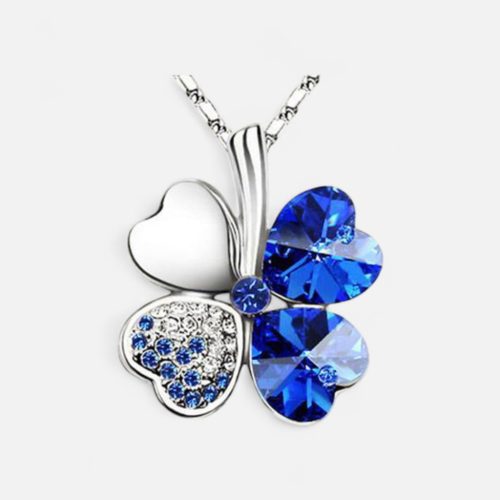 Szerencsehozó Négylevelű Lóhere Nyaklánc – Szikrázó Színekben