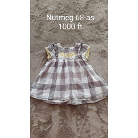   Nutmeg Kockás Babaruha Hímzéssel – Természetes báj minden napra!