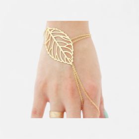   Arany Levél Kézfejékszer – Természetes Elegancia a Csuklódon