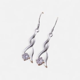   Íves Kristályos Függő Fülbevaló – Kifinomult Ragyogás