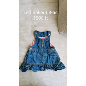   Ted Baker prémium farmer kötényruha fodros díszítéssel – 68-as méret