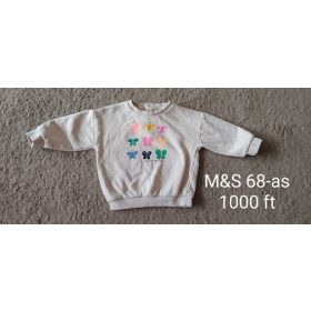   Marks & Spencer (M&S) színes pillangós kislány pulóver – 68-as méret