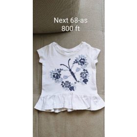 Next Hímzett Pillangós Újszerű Babaruha – 68-as méret