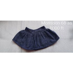   Monsoon Texturált Sötétkék Újszerű Babaruha – 68-as méret