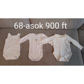 fehér body csomag (3 db) – 68-as méret