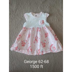   George Virágos-Csíkos Kombinált Ruha – Romantikus báj a legkisebbeknek