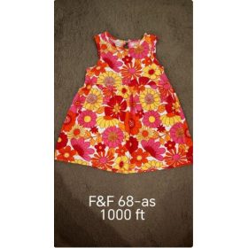   F&F Retro Virágmintás Ruha – Vidám színek a legkisebbeknek