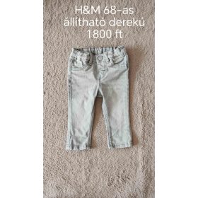 H&M állítható derekú szürke babafarmer – 68-as méret