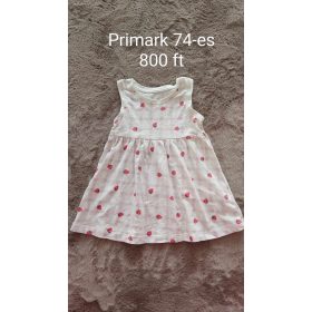 Primark epres, kockás kislány nyári ruha – 74-es méret
