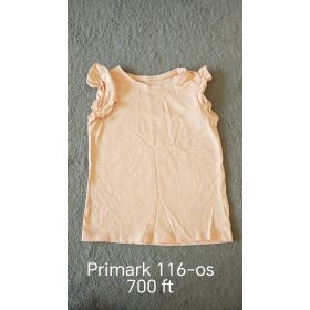   Eladó Primark kislány fodros ujjú póló (116-os méret) – Bájos, kényelmes és fenntartható alapdarab!